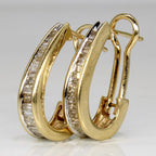 Vintage Horseshoe Buckle Earrings with Zirconia and Western Charm