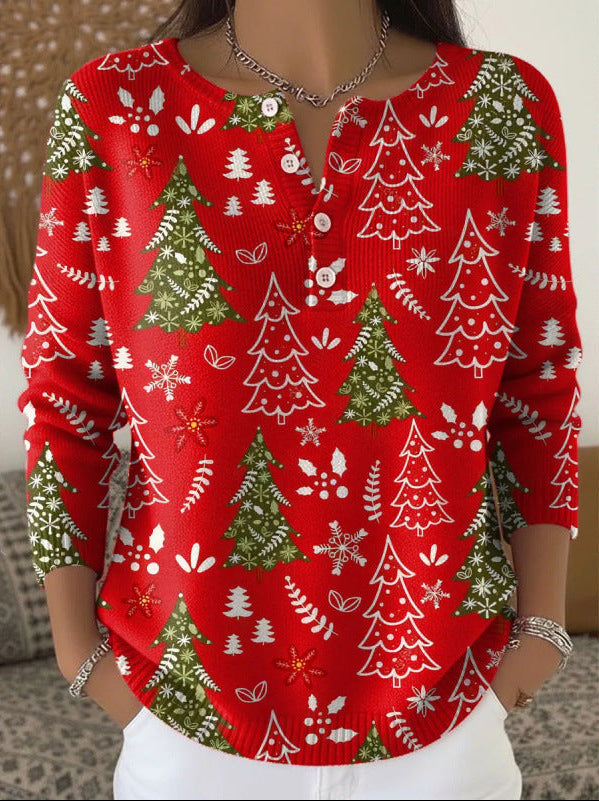 Soft Jumper with Relaxed Festive Colour Range