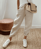 Pantalones pulidos con corte adaptable para el día a día