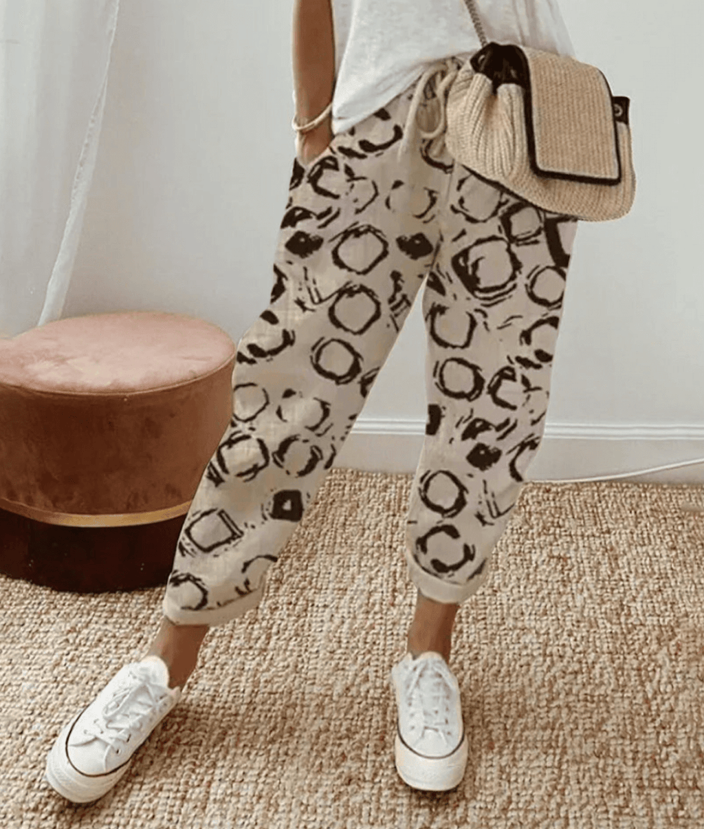 Pantalones pulidos con corte adaptable para el día a día