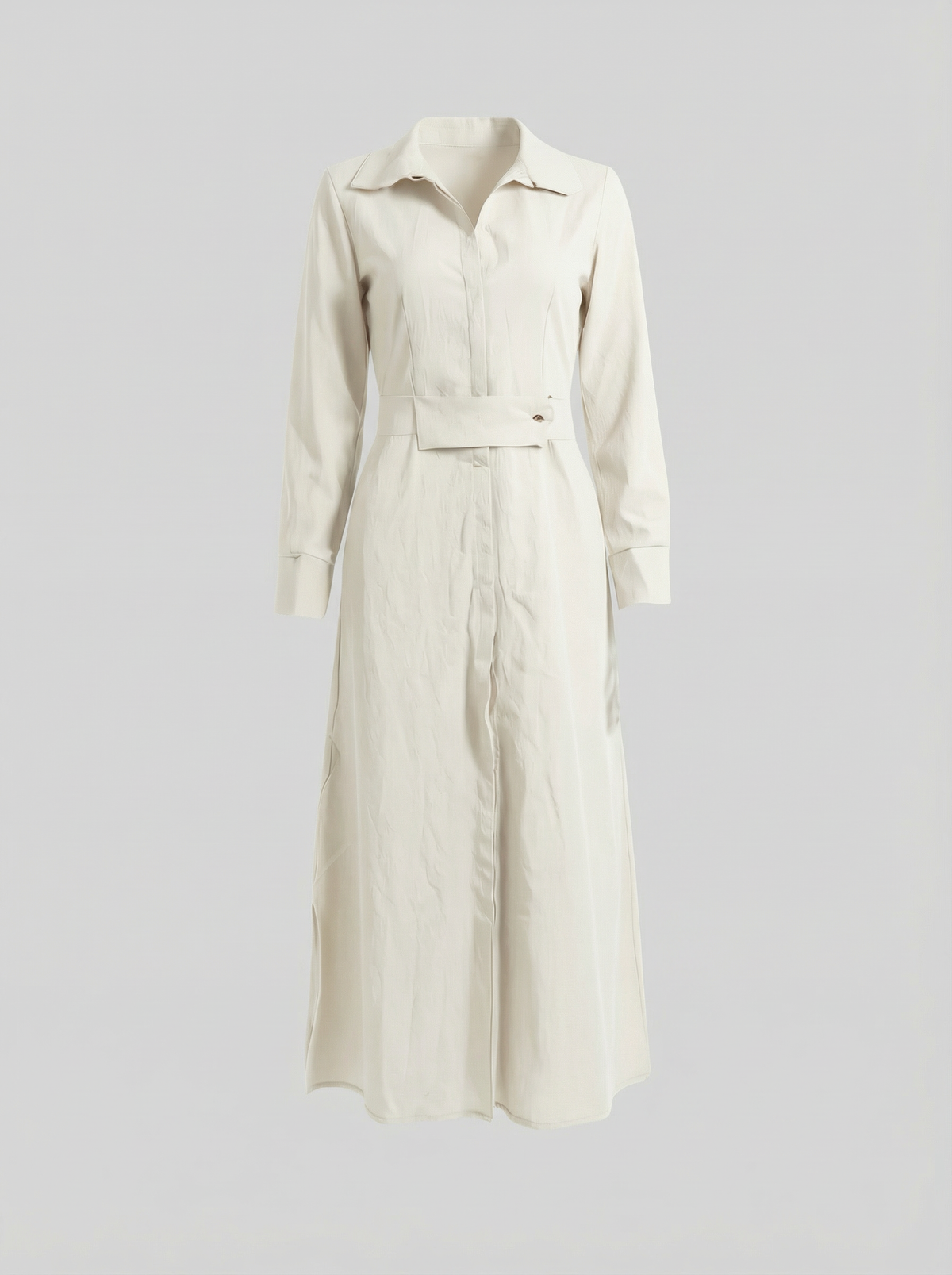 Linen Maxi Dress with V-Neckline for Summer