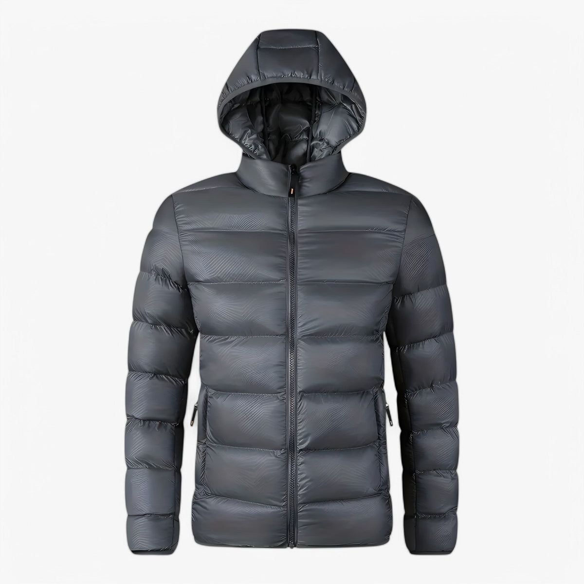 Padded Puffer Jacket with Adjustable Hood