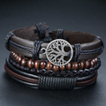 Pulsera ajustable del Árbol de la Vida para hombre
