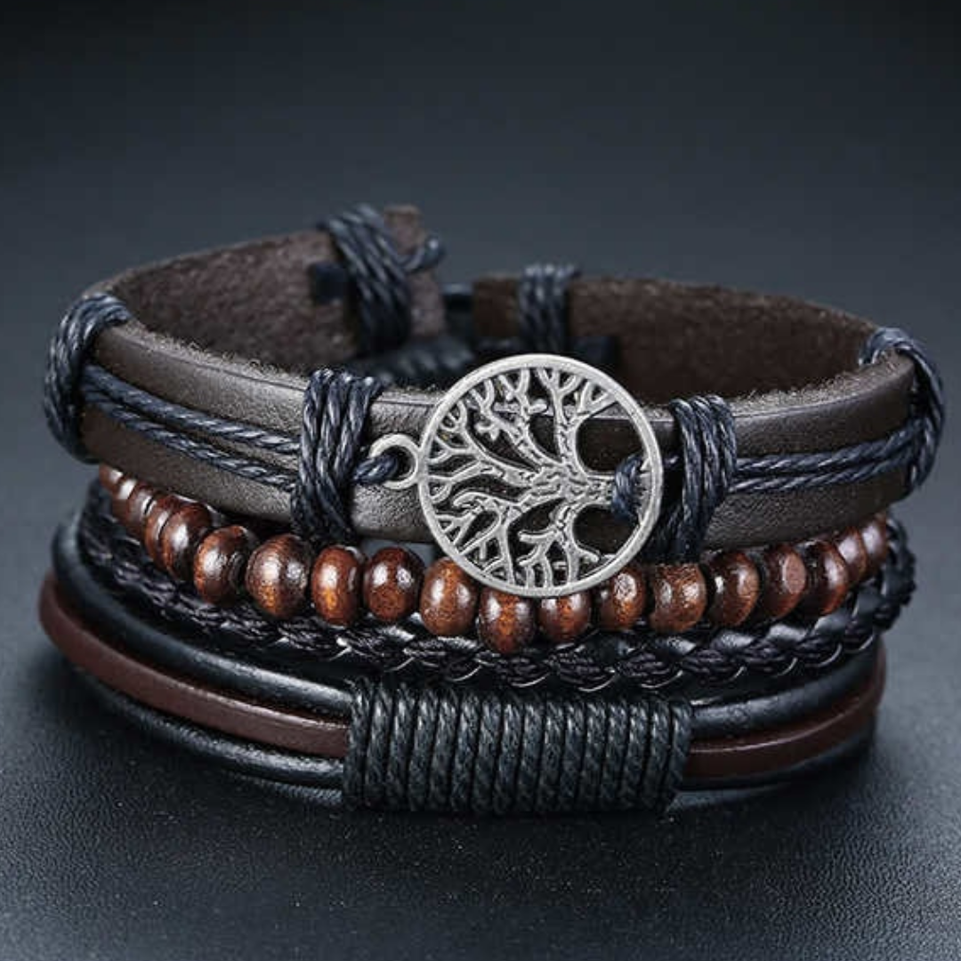 Adjustable Tree of Life Bracelet for Men