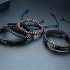 Pulsera ajustable del Árbol de la Vida para hombre