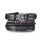 Pulsera ajustable del Árbol de la Vida para hombre