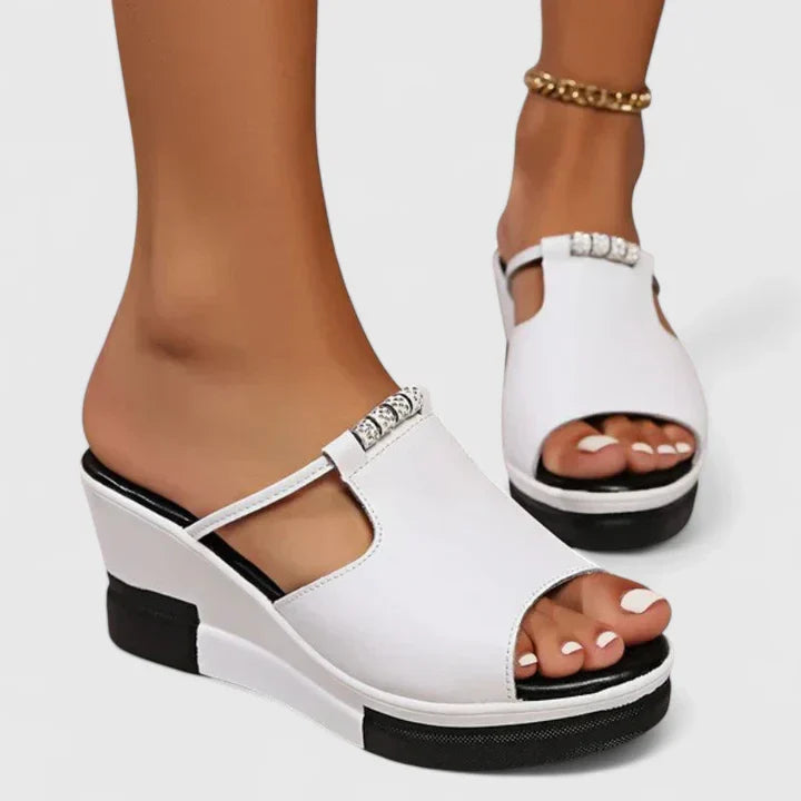 Sandalias de plataforma con plantilla acolchada y corte transpirable