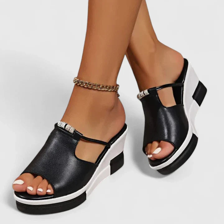 Sandalias de plataforma con plantilla acolchada y corte transpirable