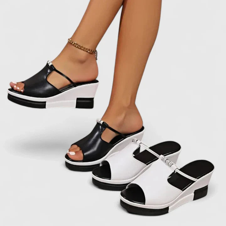 Sandalias de plataforma con plantilla acolchada y corte transpirable