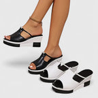 Sandalias de plataforma con plantilla acolchada y corte transpirable