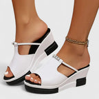 Sandalias de plataforma con plantilla acolchada y corte transpirable