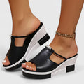 Sandalias de plataforma con plantilla acolchada y corte transpirable