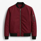 Chaqueta minimalista con cremallera para el entretiempo, para hombre