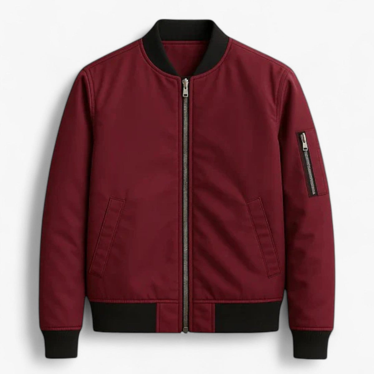 Men's Minimalist Zip Jacket for Transitional Weather
