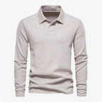 Polo de algodón con cuello clásico y corte moderno