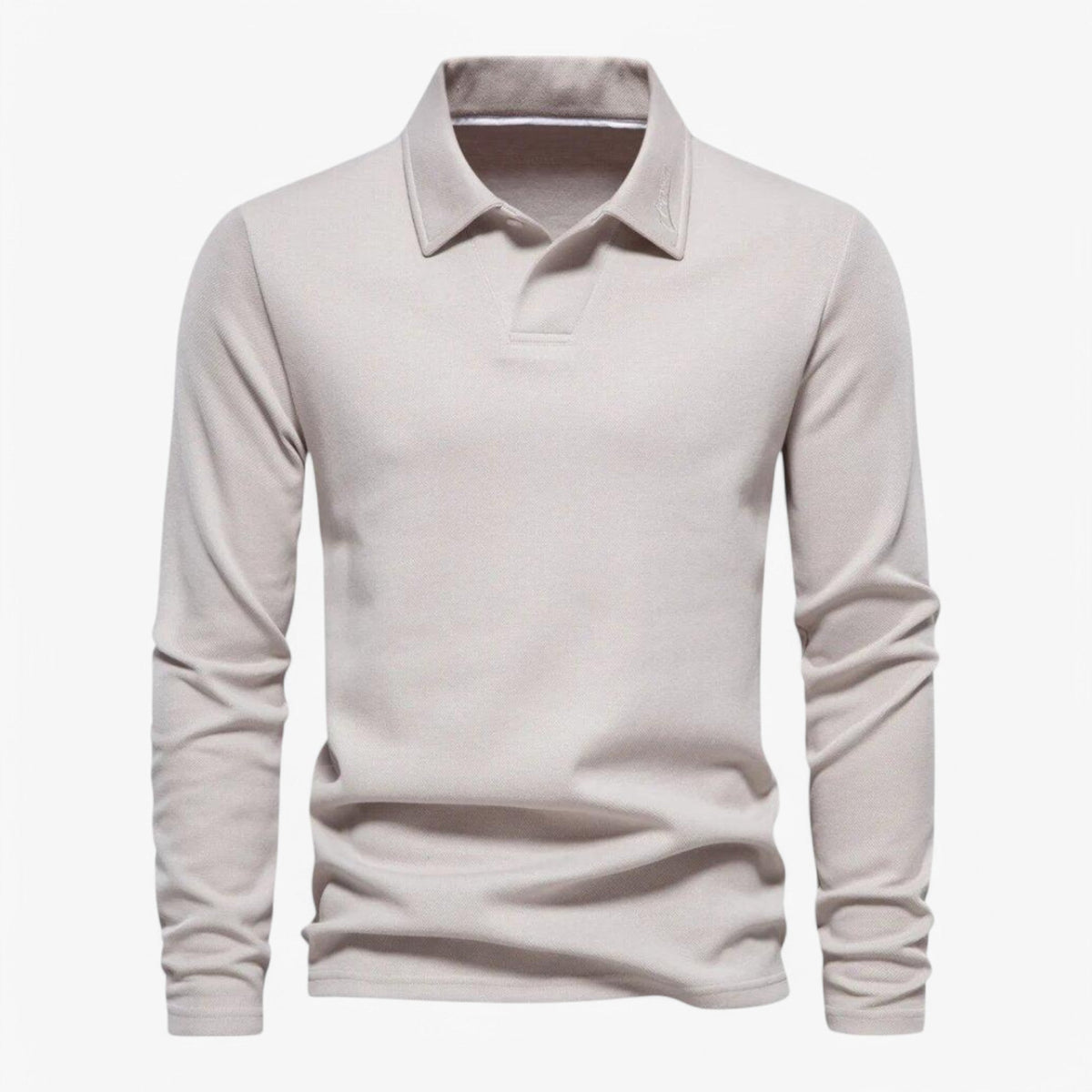 Polo de algodón con cuello clásico y corte moderno