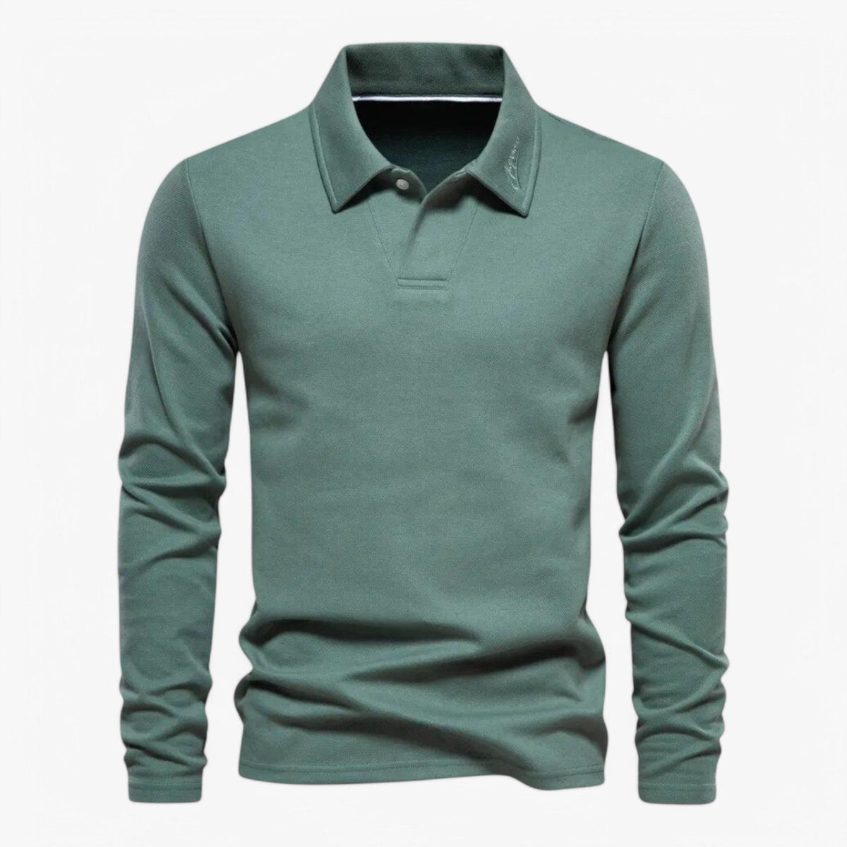Polo de algodón con cuello clásico y corte moderno