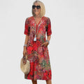 Lightweight Midi Dress with Flattering Fit
