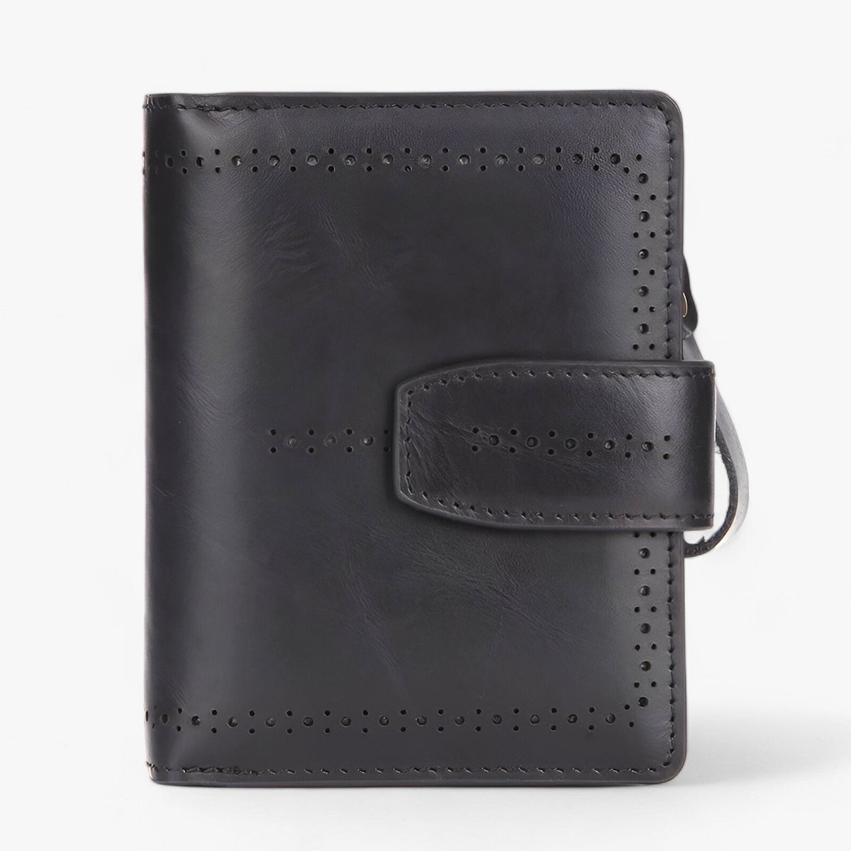 RFID-Blocking Compact Faux Leather Wallet with ID Window