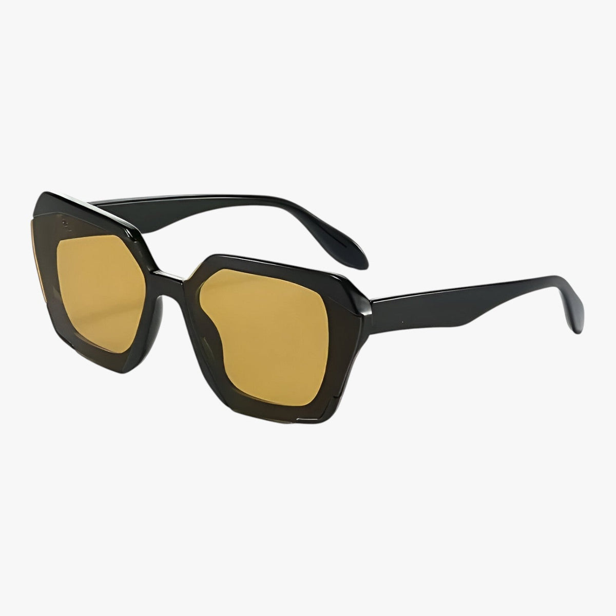Square-frame sunglasses with a soft gradient lens tint