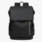 Water-Resistant PU Leather Laptop Backpack with USB Port