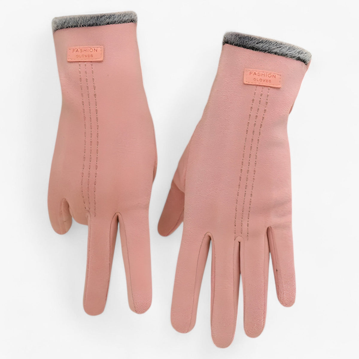 Vintage-Style Touchscreen Winter Gloves with Thermal Lining