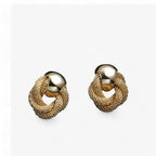 Vintage Twisted Earrings with a Tarnish-Free Finish
