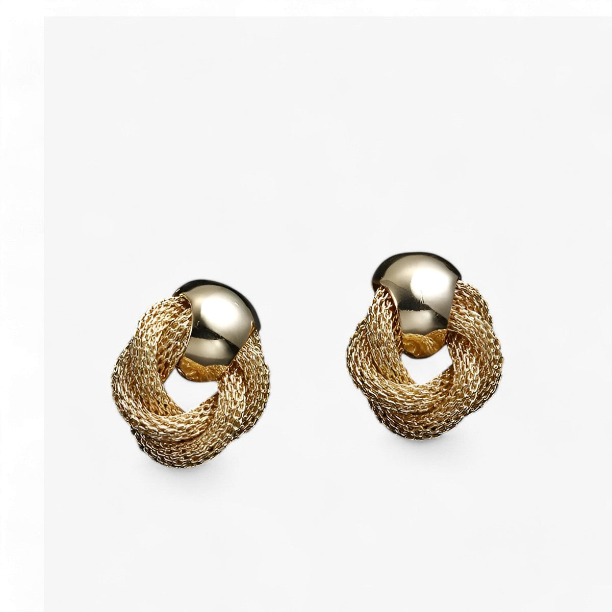 Vintage Twisted Earrings with a Tarnish-Free Finish