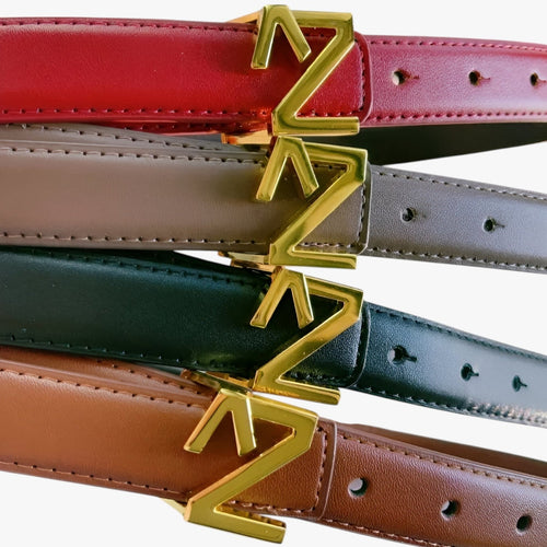 Adjustable Waist Belt with Refined Statement Buckle