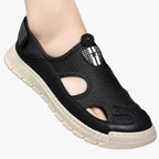 Mesh-sandaler som andas, för herr, med halkfri sula