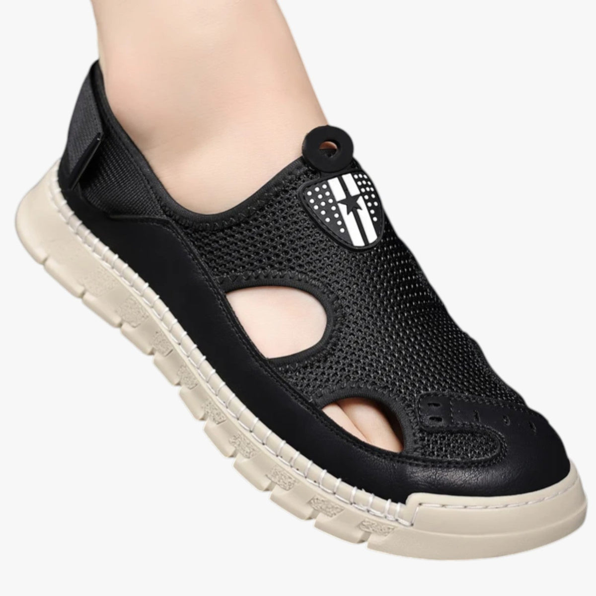 Breathable Mesh Sandals for Men with Slip-Resistant Sole