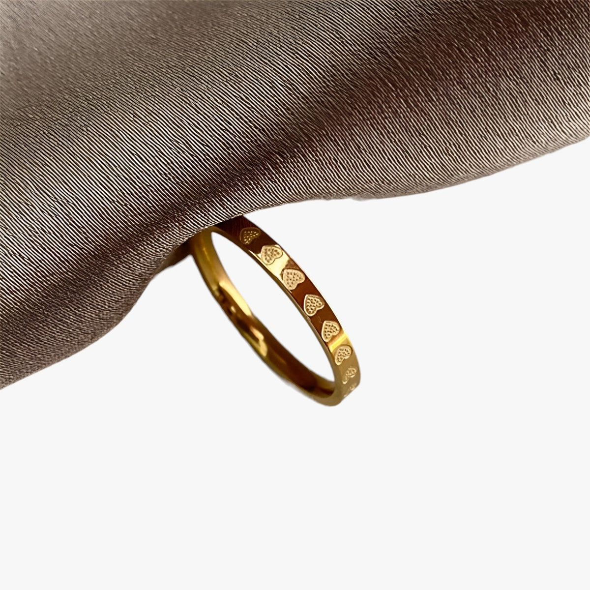 Slim Polished Stainless Steel Stacking Ring for Everyday