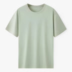 Klassisk T-shirt för herr med rund halsringning i mjuk pimabomull