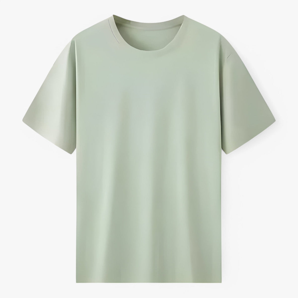 Klassisk T-shirt för herr med rund halsringning i mjuk pimabomull