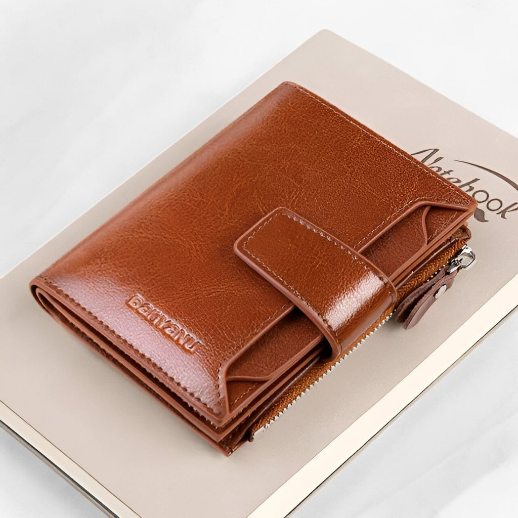 Compact Wallet with RFID-Blocking Protection