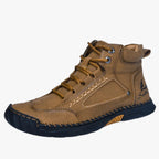 Handmade Faux Leather Shoes with Breathable, Flexible Sole