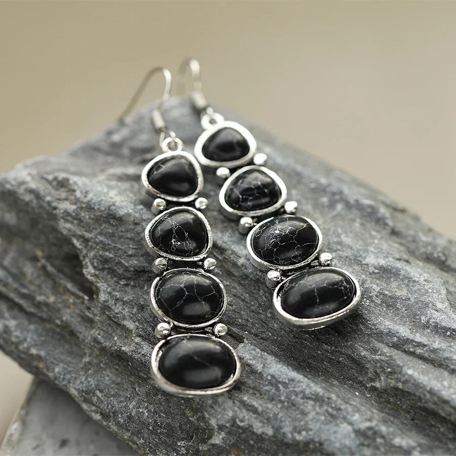Vintage Statement Drop Earrings in Three Colours with Bold Shape