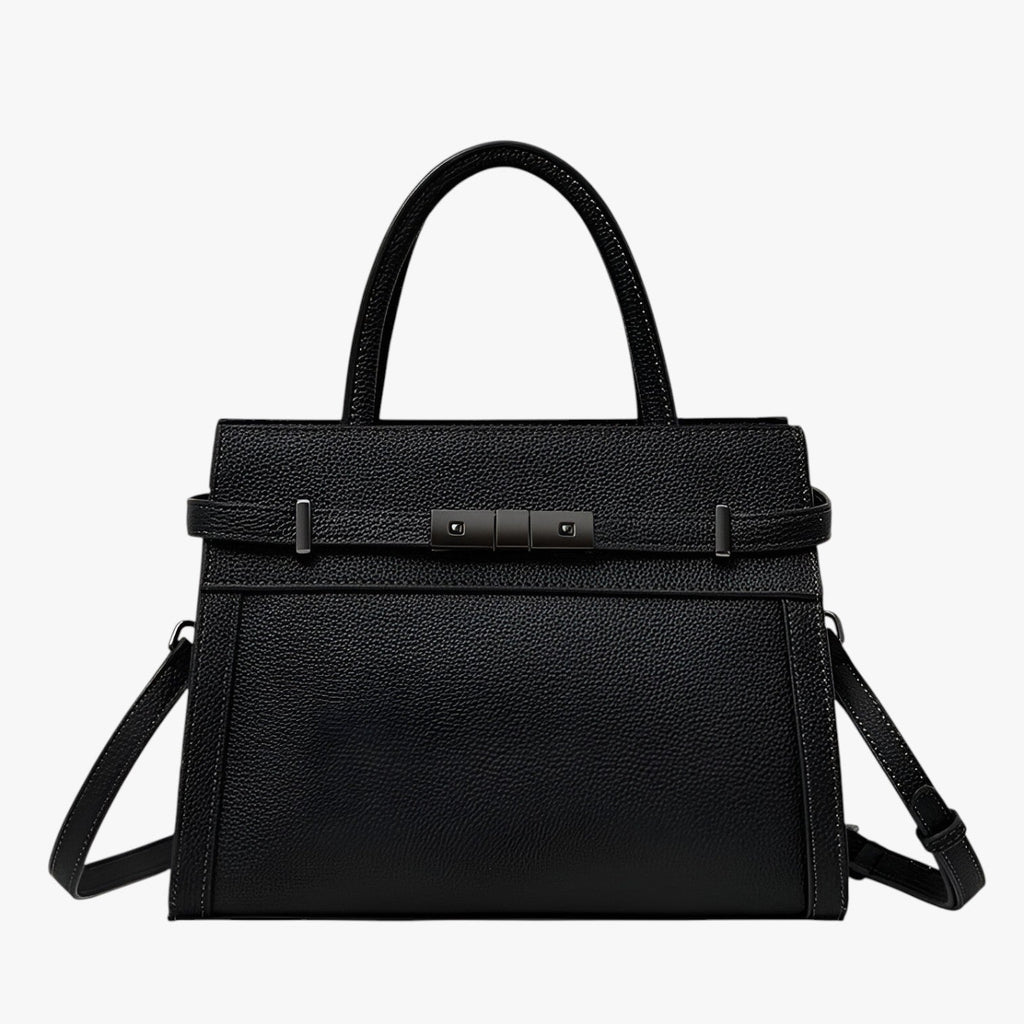 Structured Handbag with Soft Handles