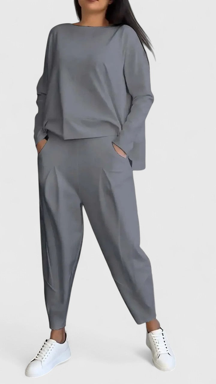 Comfortable Two Piece Set with Relaxed Cut