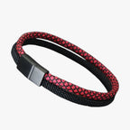 Pulsera de paracord bicolor con cierre magnético