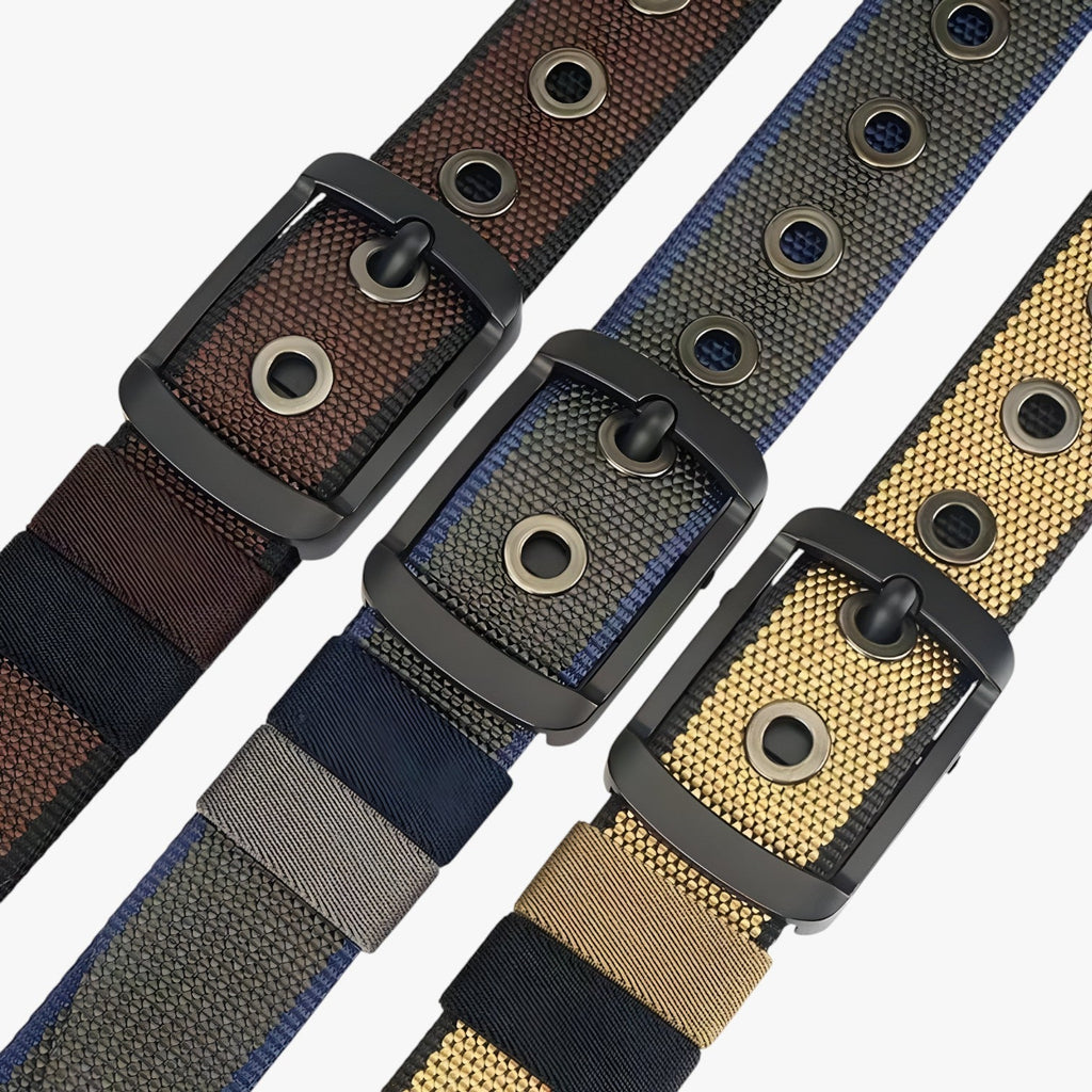 Reversible Woven Nylon Belt, Two Looks in One