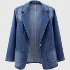 Denim Blue Jacket with Casual Chic Line