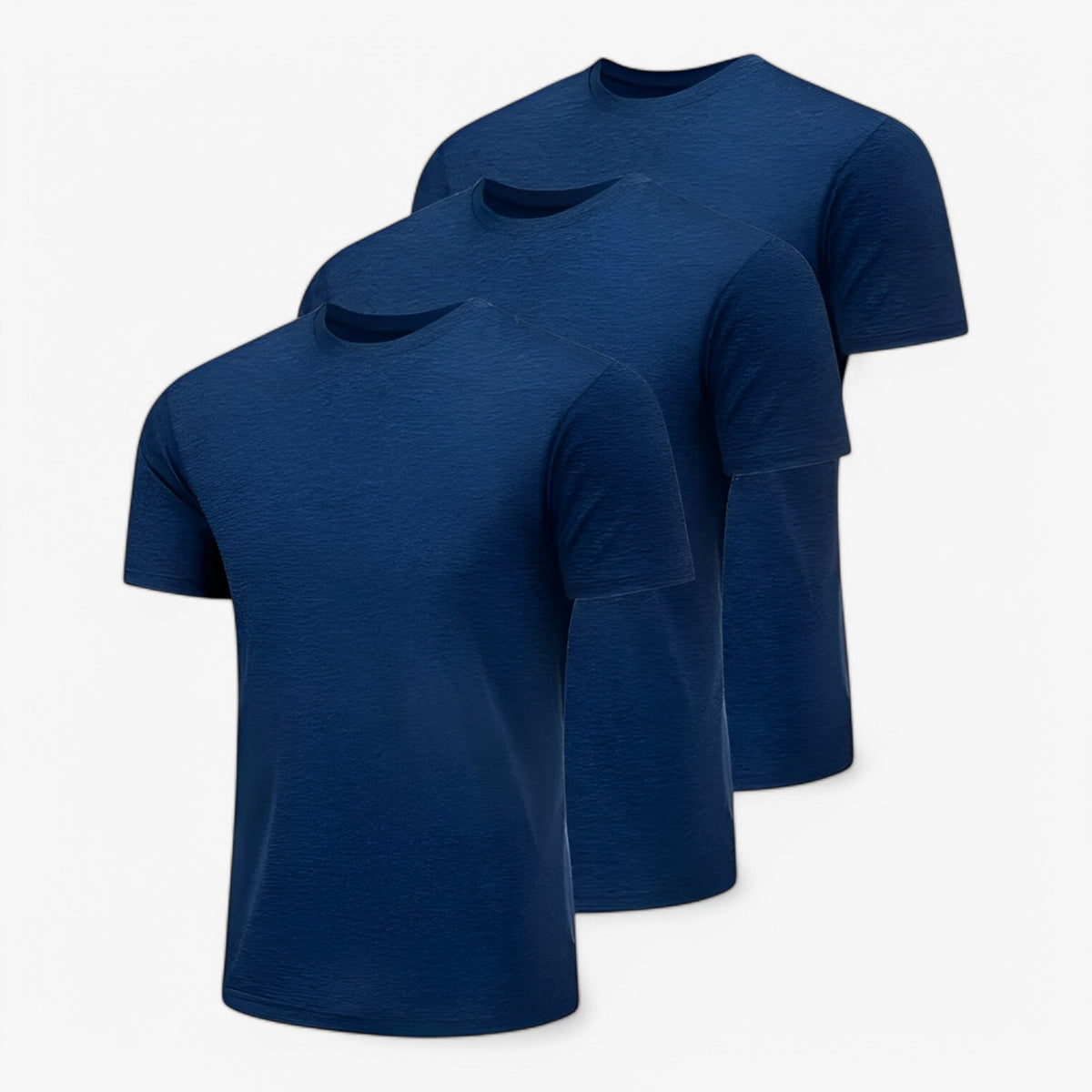 Trepack T-shirts i bomull med rund halsringning för sommaren