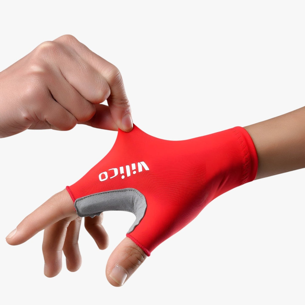 Guantes de ciclismo de medio dedo con paneles de malla transpirable