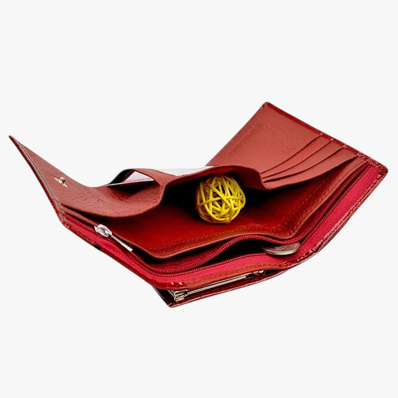 Cartera clutch de piel sintética con estampado de serpiente y correa de mano