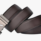Soft Faux Leather Belt with Automatic Click Buckle