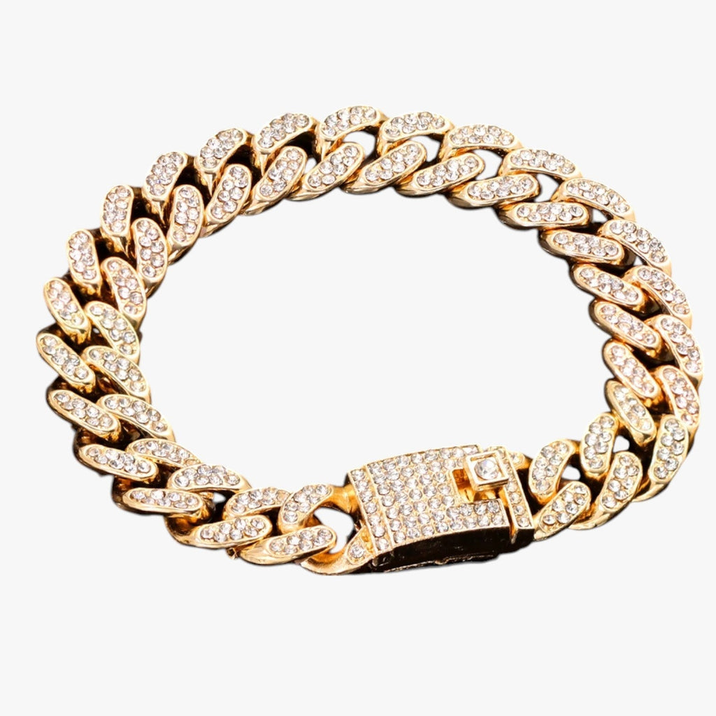 Tennisarmband i kristall med hjärtcharm