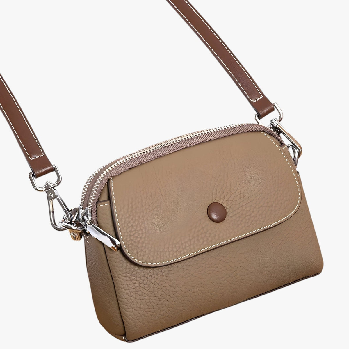 Spacious Shoulder Bag with Multiple Compartments