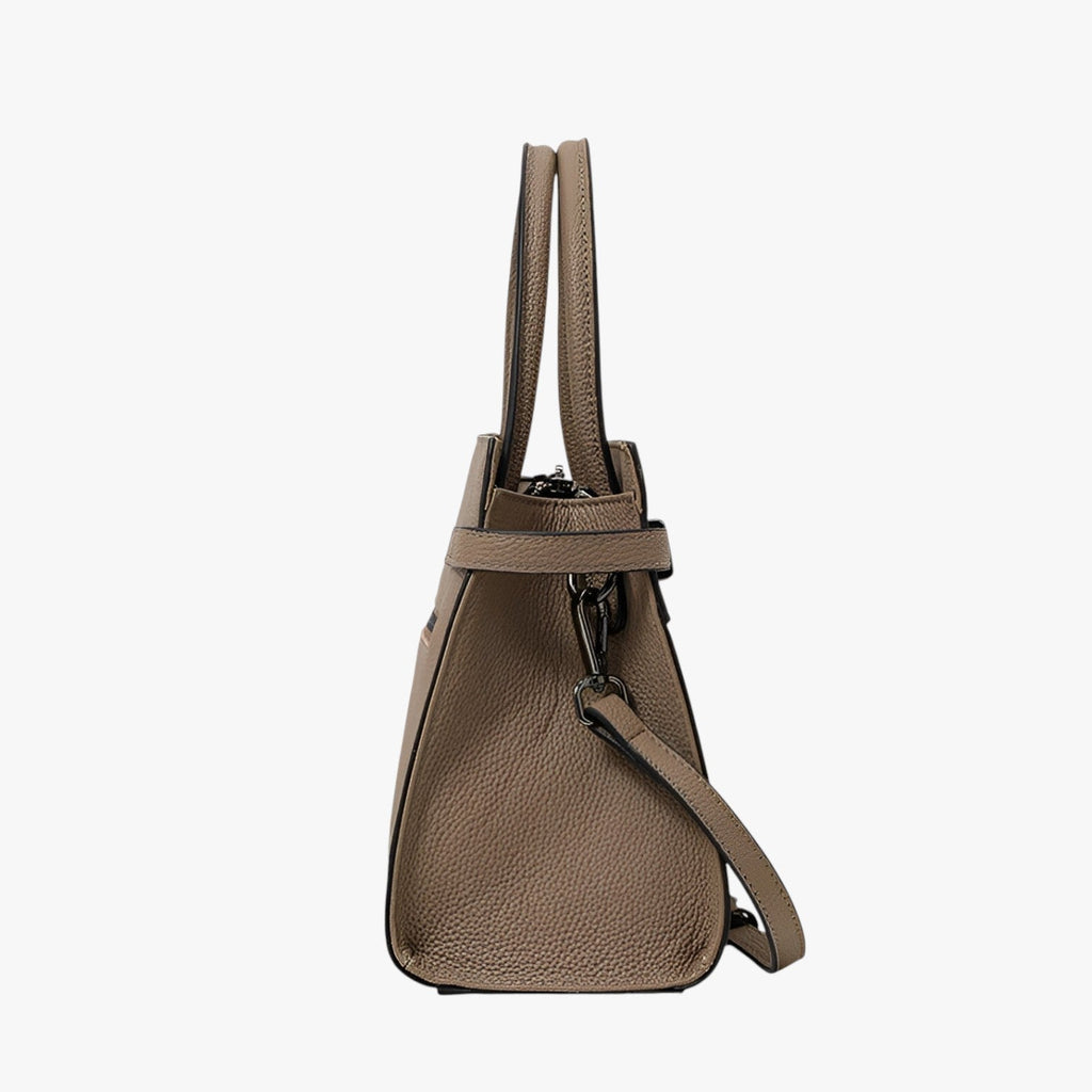 Structured Handbag with Soft Handles