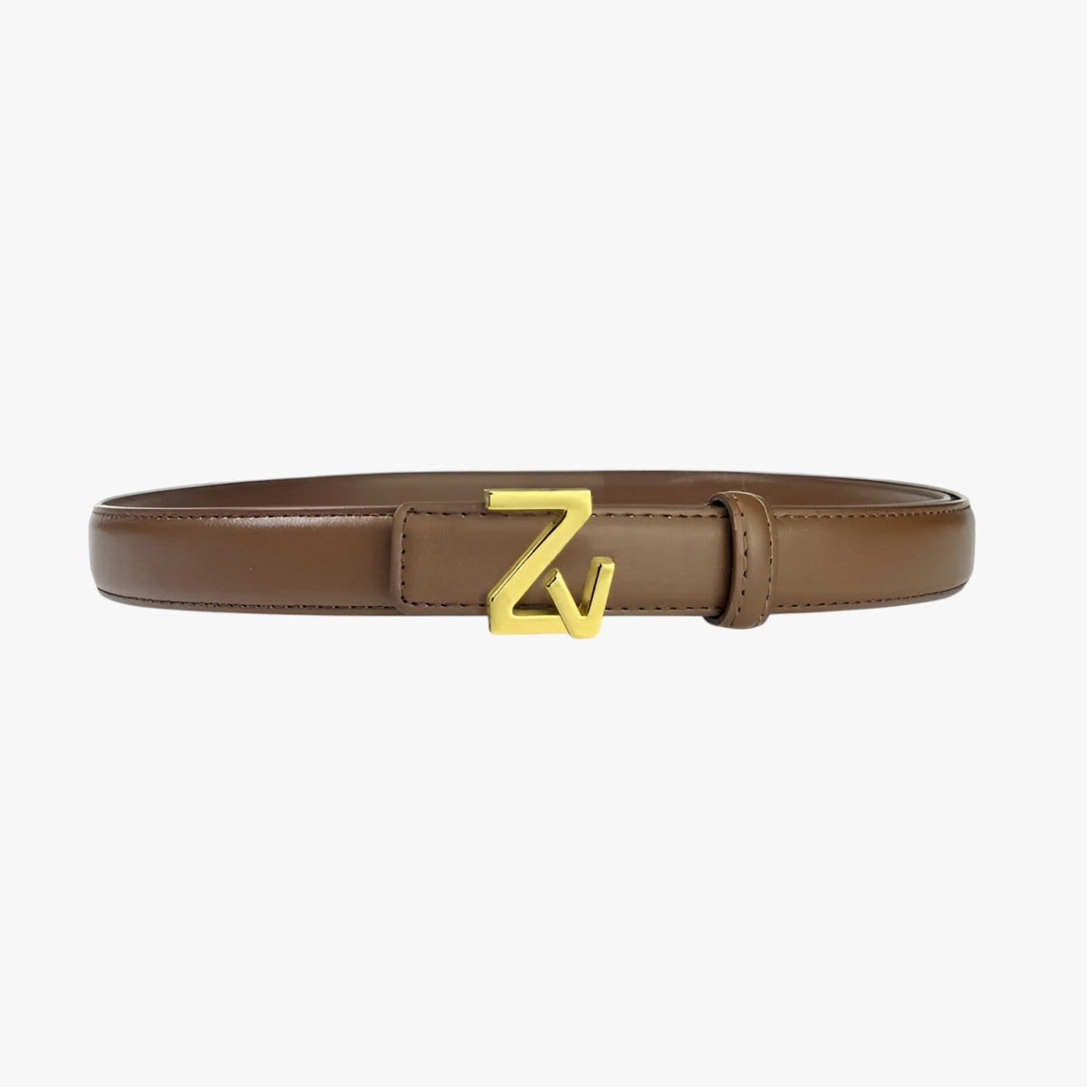 Adjustable Waist Belt with Refined Statement Buckle